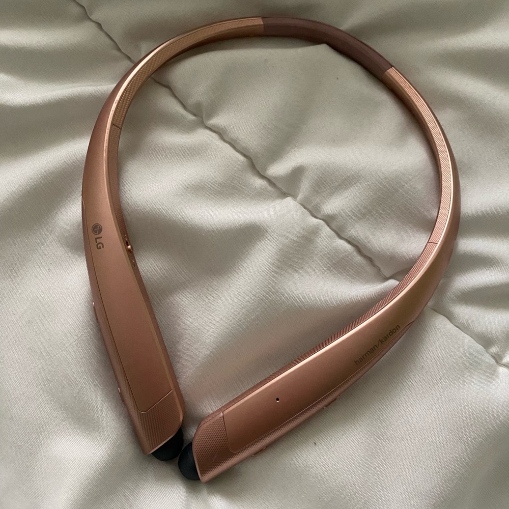 LG Bluetooth Stereo Earbuds- Rose Colored